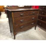 OAK CHEST OF DRAWERS