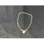 9CT GOLD BRACELET (BROKEN SAFETY CHAIN) 3.4G