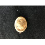 9CT GOLD LOCKET (SLIGHT DENT) 3G