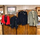 5 X BRITISH UNIFORMS VARIOUS