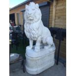 PAIR OR LARGE LIONS H X 6FT