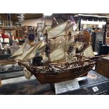 HANDMADE VINTAGE MODEL OF HMS BOUNTY