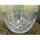 LARGE SIGNED WATERFORD CRYSTAL BOWL (APPROX 30CM DIAMETER)