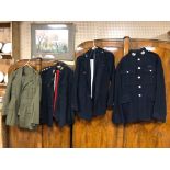 4 X BRITISH MILITARY UNIFORMS