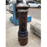 SET OF 5 RECLAIMED CAST IRON LONDON BOLLARDS