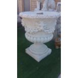 LION HEAD URN PLANTER