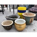 ASSORTED LOT OF 7 PLANTERS