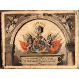 A VICTORIAN FOLD OUT PANARAMA OF QUEEN VICTORIA'S CORONATION, 1838 In German text. Condition: sound