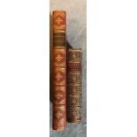 'THE WORKS OF OLIVER GOLDSMITH' Along with 'The Works of Wordsworth', leather bound.