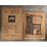 AUSTIN O'SPARE INTEREST, 'FORM. A QUARTERLEY OF THE ARTS', A LARGE FOLIO, VOL I, NO. 2, APRIL 1917