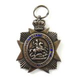 AN EARLY 20TH CENTURY SILVER ARMY TEMPERANCE ASSOCIATION INDIA MEDAL Embossed with King George and