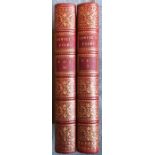 'WILLIAM COWPER POEMS', TWO VOLS, 1859 In a very fine contemporary binding decorated with a painting