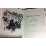 'ÂME ET VISAGE DE LYON', R.W. THOMAS, EDITIONS D'ART LES HEURES CLAIRES, PARIS, A VINTAGE CASED