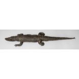 A LATE 19TH CENTURY TAXIDERMY CROCODILE. (l 167cm)