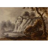 A COLLECTION OF SEVEN 18TH/19TH CENTURY WATERCOLOUR, PEN AND INK WASH DRAWING AND SKETCHES Landscape