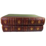 A SET OF 19TH CENTURY LEATHER BOUND BOOKS Including Charles Knight, 'The Works of Shakespeare',