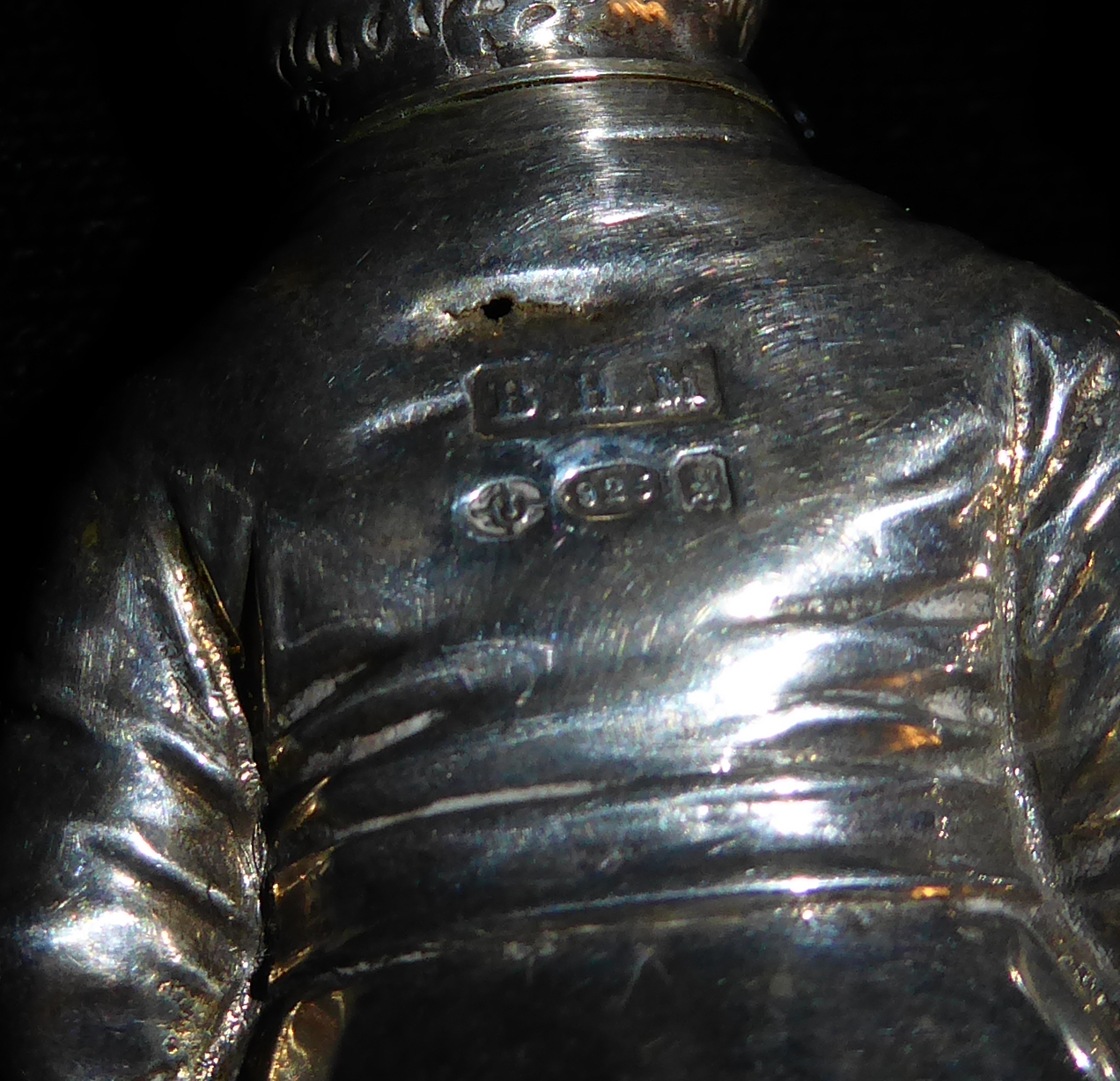 A COLLECTION OF THREE EARLY 20TH CENTURY DUTCH SILVER PEPPER POTS Two modelled as boys, marked 'BHM' - Image 5 of 5