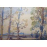 SAMUEL JOHN LAMORNA BIRCH, R.A.,1869 - 1955, WATERCOLOUR Landscape, Newlyn Group, titled 'Silver