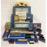 HORNBY DUBLO, A SELECTION OF TOY TRAINS AND RAILWAY SCENERY To include an Esso tanker, a D1 Level
