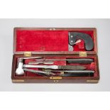 A 19TH CENTURY SURGICAL AMPUTATION SET. (l 30cm)