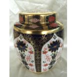 LARGE ROYAL CROWN DERBY GINGER JAR