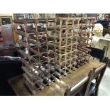 SET OF WOODEN WINE RACKS H X 80.5 D X 26.5 W X 37