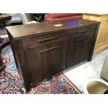 MODERN WALNUT SIDEBOARD H X 75 D X 48.5 W X 130.5