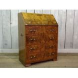 WALNUT VENEER DECO DRINKS BUREAU