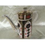 LARGE ROYAL CROWN DERBY COFFEE POT