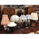 JOB LOT OF 8 LAMPS