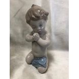 LLADRO SPANISH PORCELAINE ' A CHILDS PRAYER' YEAR 1997 MODEL 6496 GOOD CONDITION