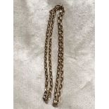 A 9CT GOLD FANCY LINK CHAIN WEIGHT 10.5G