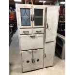 1940'S UTILITARIAN MULTI DRAWER CUPBOARD / PANTRY H X 176 D X 40 W X 99 CM