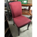 SET OF 10 RED HIGH BACK CONFERENCE DINING CHAIRS