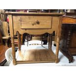 VICTORIAN PINE SMALL SIDEBOARD WITH LARGE SINGLE DRAWER GOOD CONDITION H X 75 D X 44 W X 75