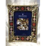 ROYAL CROWN DERBY ENGLISH BONE CHINA (OLD IMARI) PICTURE FRAME YEAR 2008 VERY GOOD CONDITION H X