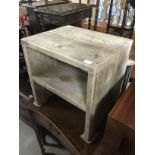 HANDMADE RECLAIMED BEDSIDE TABLE AND SHELF