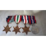 WW2 GROUP OF 4 MEDALS