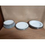 ASSORTED WEDGEWOOD PLATES AND BOWLS GOOD CONDITION