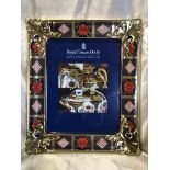ROYAL CROWN DERBY ENGLISH BONE CHINA (OLD IMARI) PICTURE FRAME YEAR 2008 VERY GOOD CONDITION H X