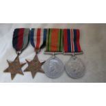 WW2 GROUP OF 4 MEDALS