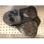 GENUINE SIGNED PATSI ANN BRONZE AFFECT SCULPTURE OF A SPANIEL DOG 34CM HIGH