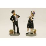 A pair of Royal Doulton figures, 'Pearly Boy' HN2767, and 'Pearly Girl' HN2769