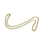 An Italian 9ct gold filed curb link necklace,15.63g