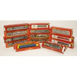 Fourteen Hornby 00 diesel electrics, including turned locomotives and tenders, and a utility van