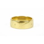 A 22ct gold D-section wedding ring, Birmingham 1942,8.14g