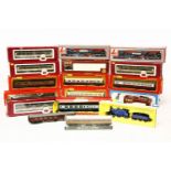 A collection of mixed 00 gauge railway items, part locos, trains, coaches, boxed and loose