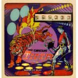 An electro-mechanical 'The Circus Tiger' pinball machine,Italian, 1975/6, designer unknown,