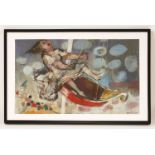 *Albert Zavaro (b.1925)GONDOLA RIDE AT THE FAIRSigned l.r., oil on canvas51 x 79cm*Artist's Resale