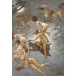 After Luis Ricardo Falero,WITCHES GOING TO THEIR SABBATHOil on canvas, signed 'CARRE'61 x 41cm